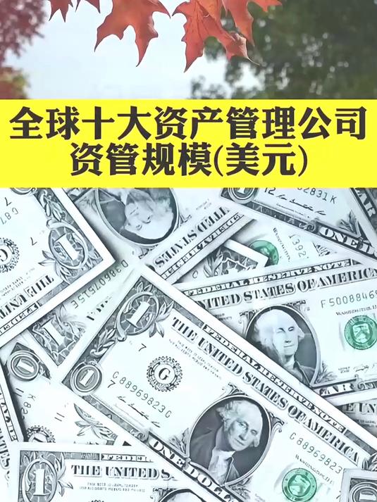 全球十大资产管理公司资管规模
